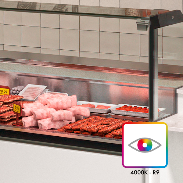 Ilumnianação LED da vitrina refrigerada PRESTIGE 2 da JORDAO. Ilumnianação LED da vitrina refrigerada PRESTIGE 2 da JORDAO.